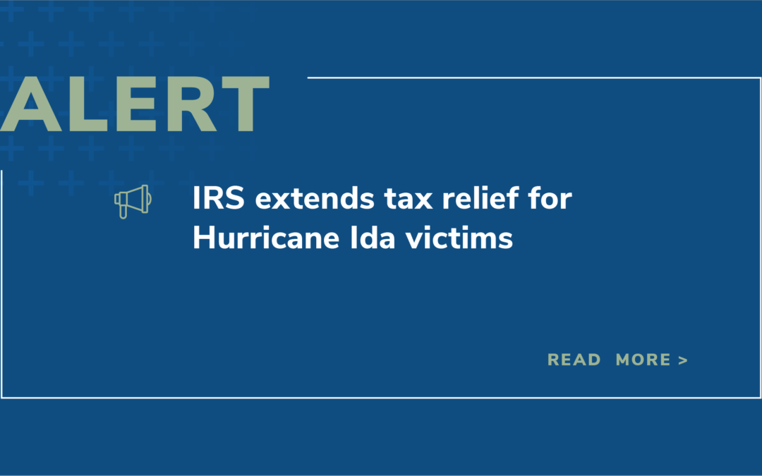IRS extends tax relief for Hurricane Ida victims 